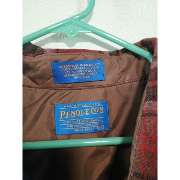 Pendleton Wool Shirt XXL Washable Plaid NWT Read – Moth Holes / For Repair - Picture 2 of 6